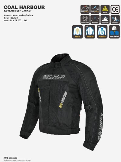 CQ COAL HARBOUR KEVLAR MESH JACKET