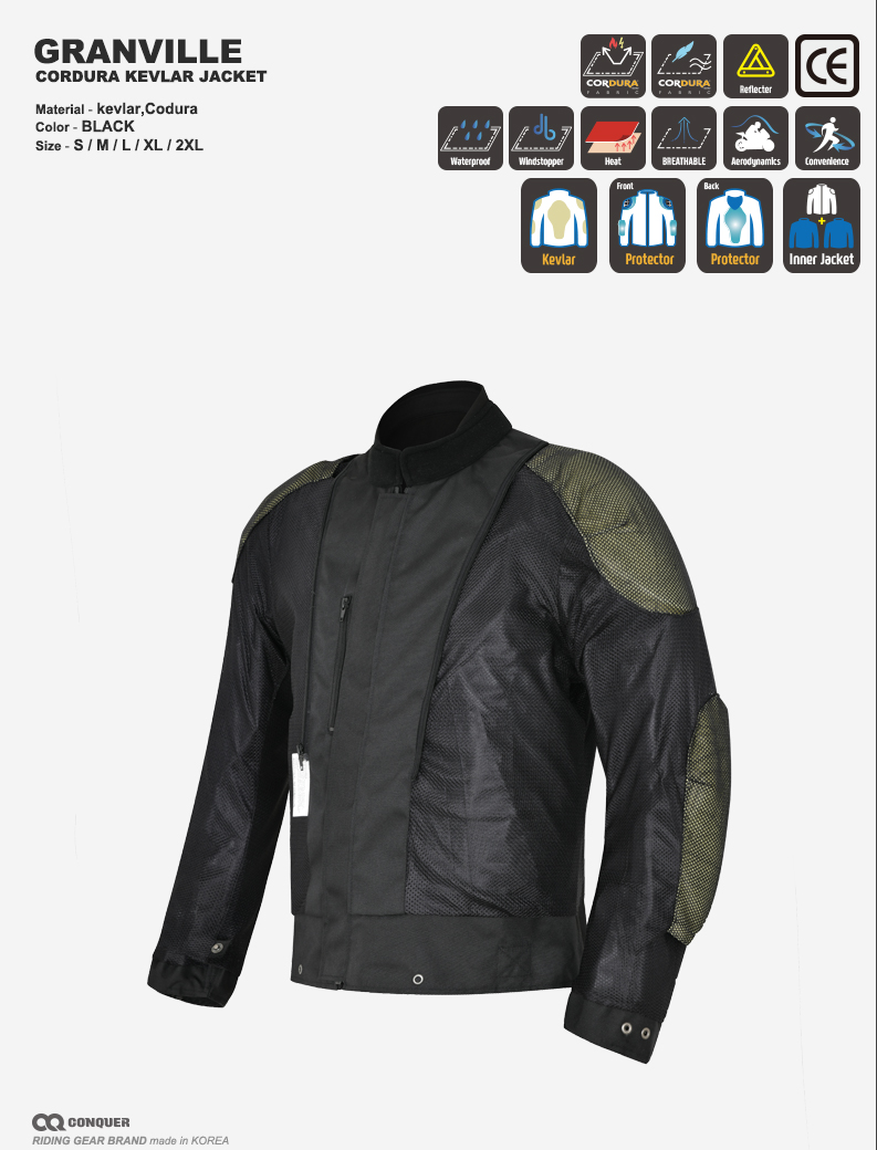 CQ GRANVILLE KEVLAR JACKET