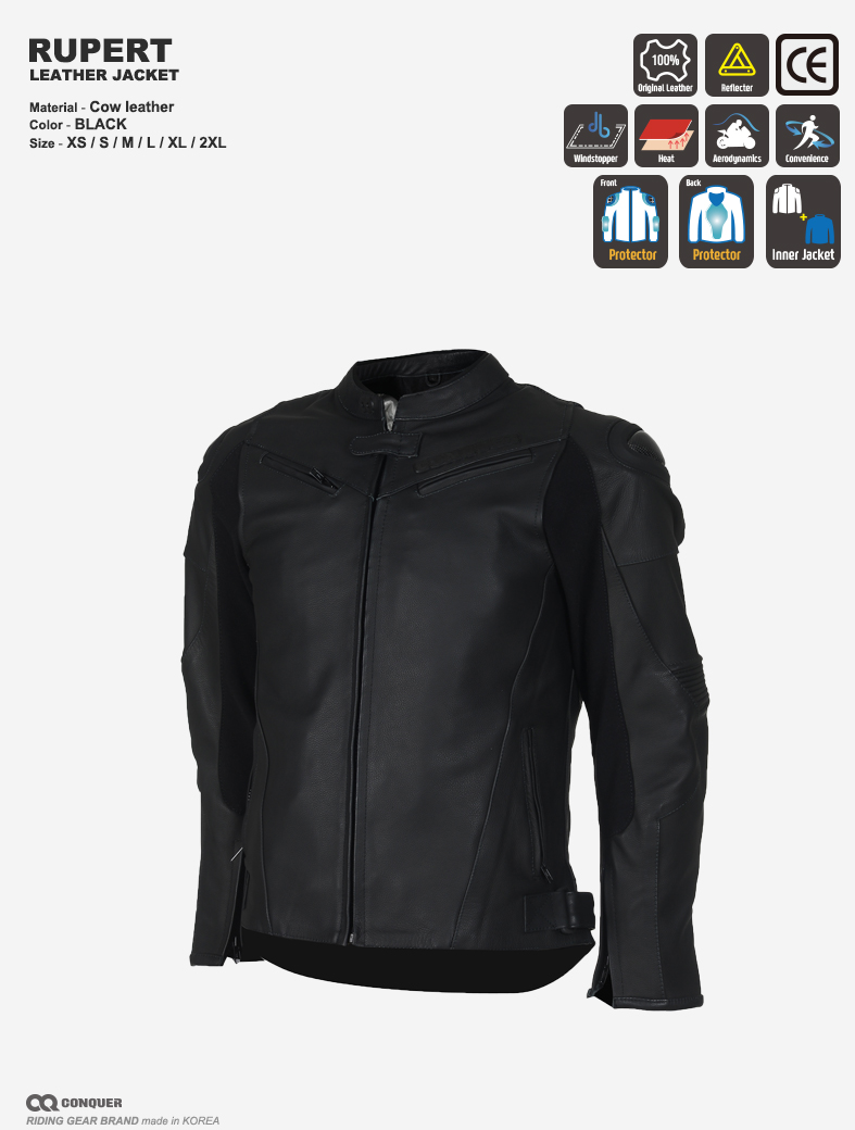 CQ RUPERT LEATHER JACKET