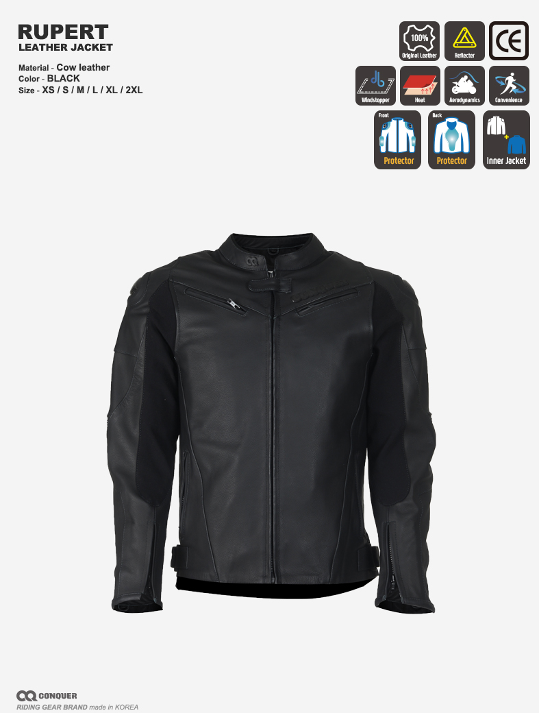 CQ RUPERT LEATHER JACKET