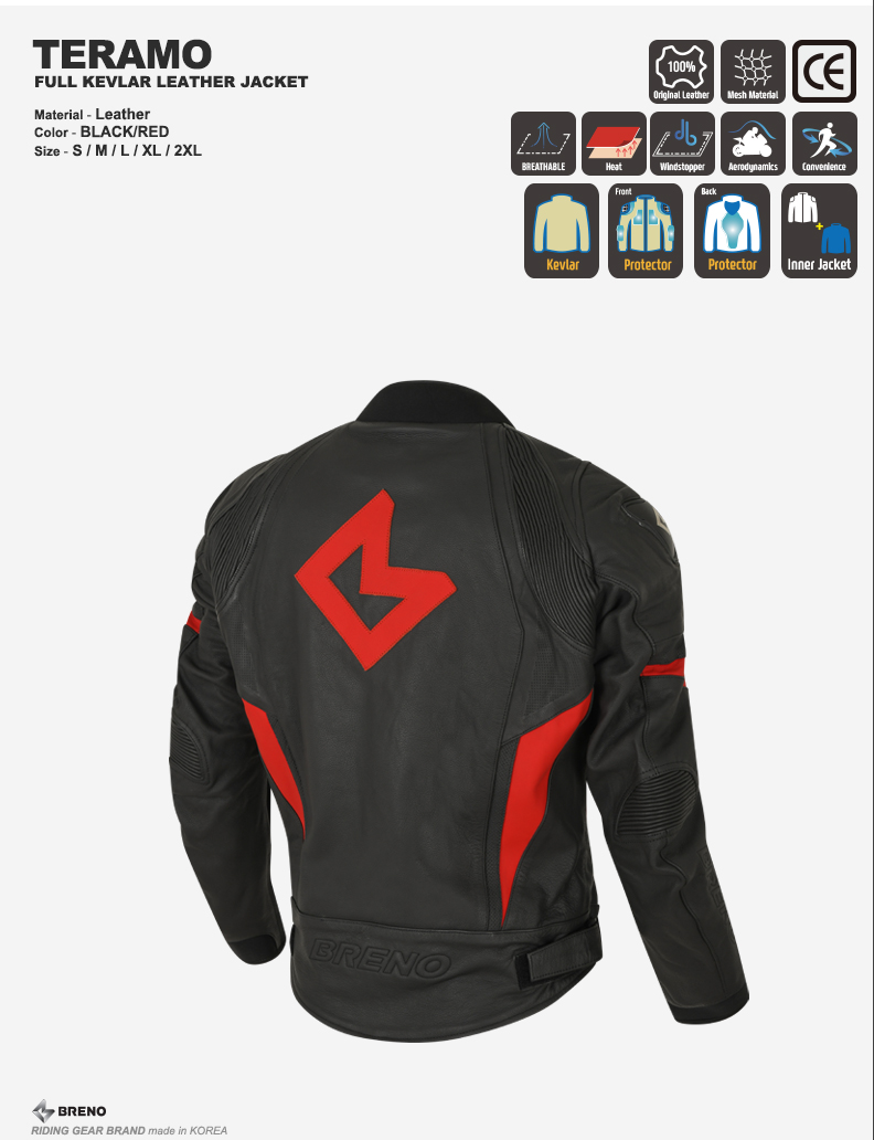 BRENO TERAMO LEATHER JACKET