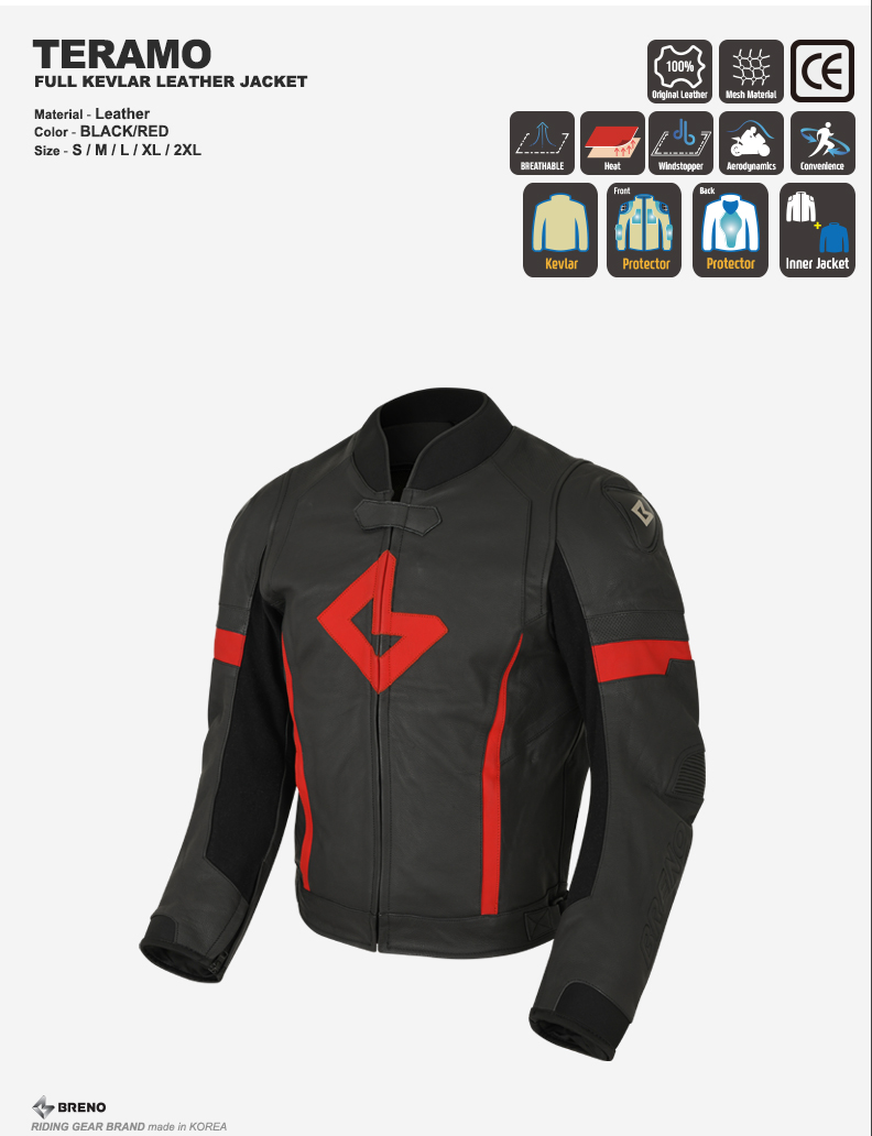 BRENO TERAMO LEATHER JACKET