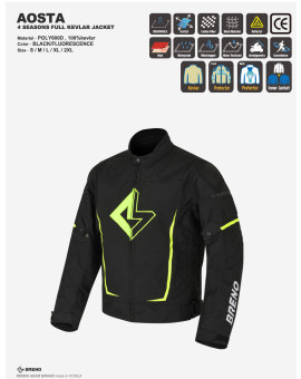 BRENO AOSTA CODURA JACKET (Fluorescence)