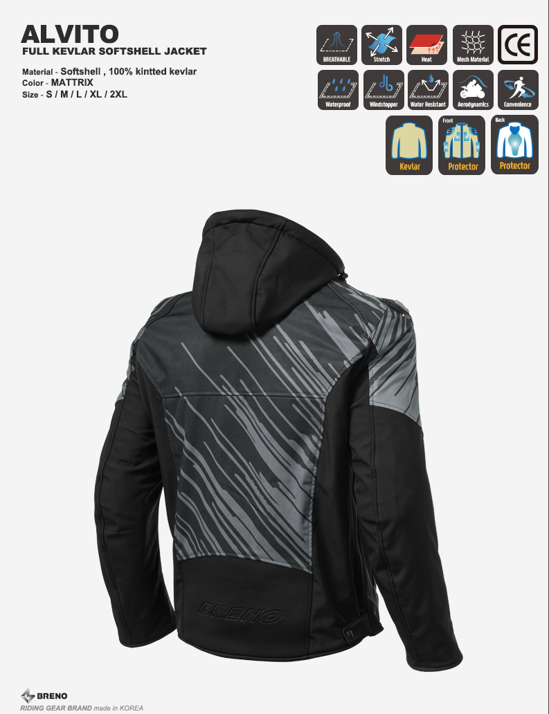 BRENO ALVITO SOFTSHELL JACKET MATTRIX