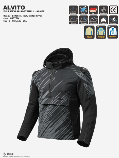 BRENO ALVITO SOFTSHELL JACKET MATTRIX