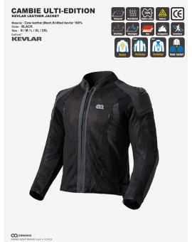 CQ CAMBIE ULTI-EDITION KEVLAR LEATHER MESH JACKET