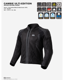 CQ CAMBIE ULTI-EDITION LEATHER MESH JACKET