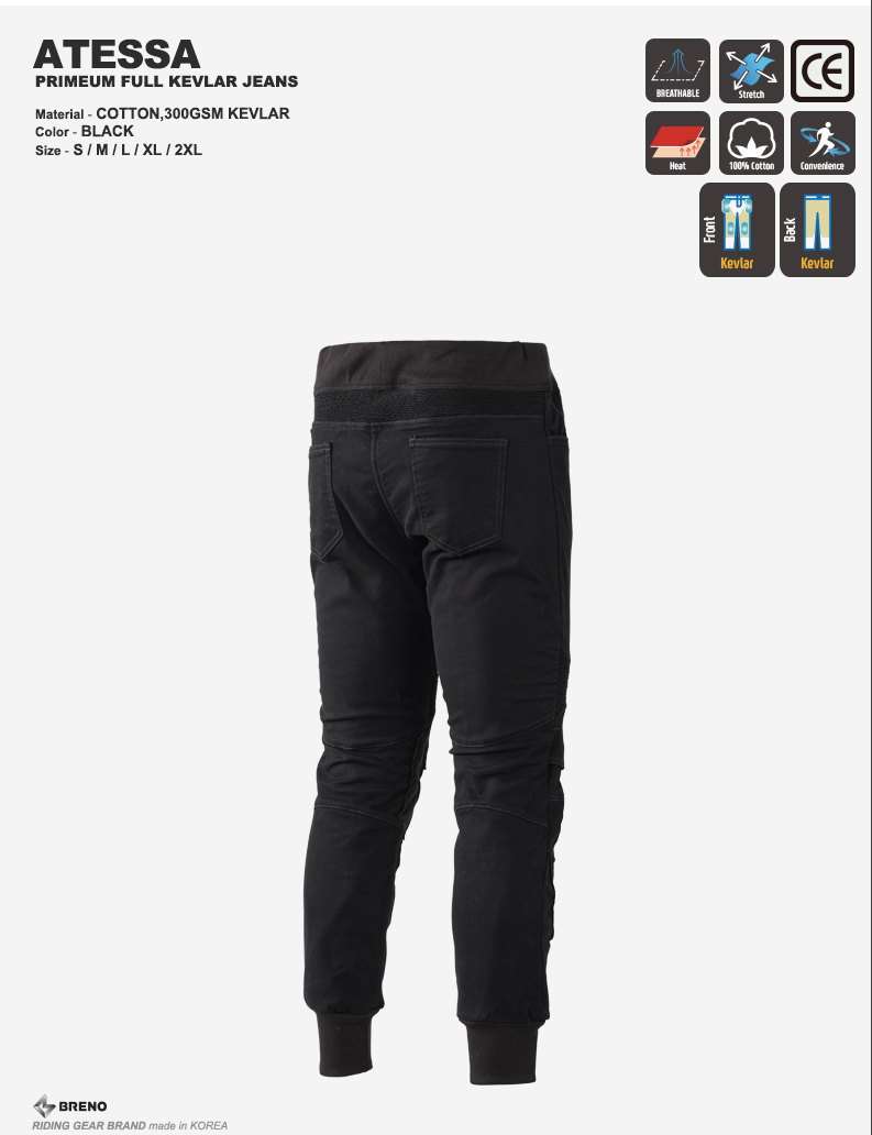 BRENO ATESSA PANTS (BLACK)