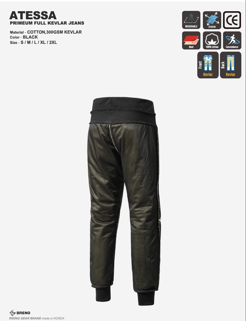 BRENO ATESSA PANTS (BLACK)