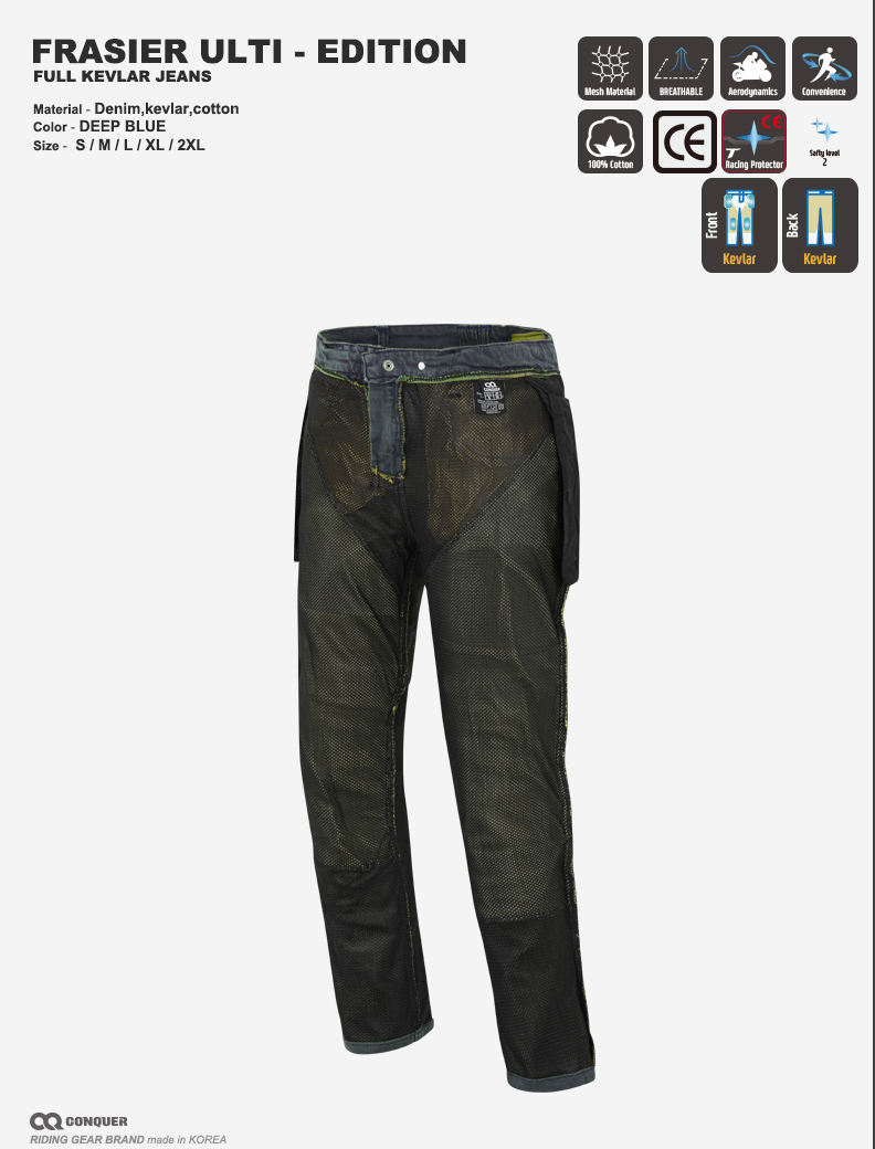 CQ FRAISER ULTI-EDITION FULL KEVLAR JEANS