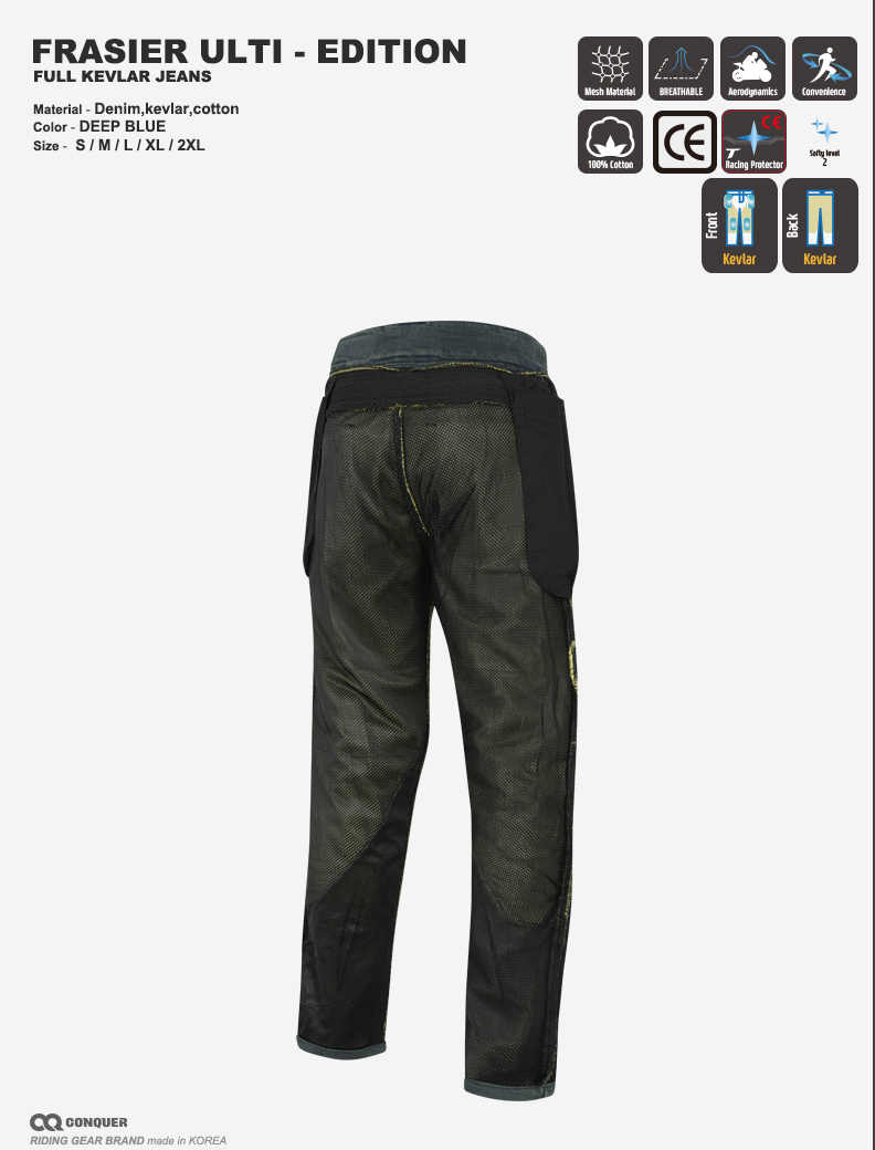 CQ FRAISER ULTI-EDITION FULL KEVLAR JEANS