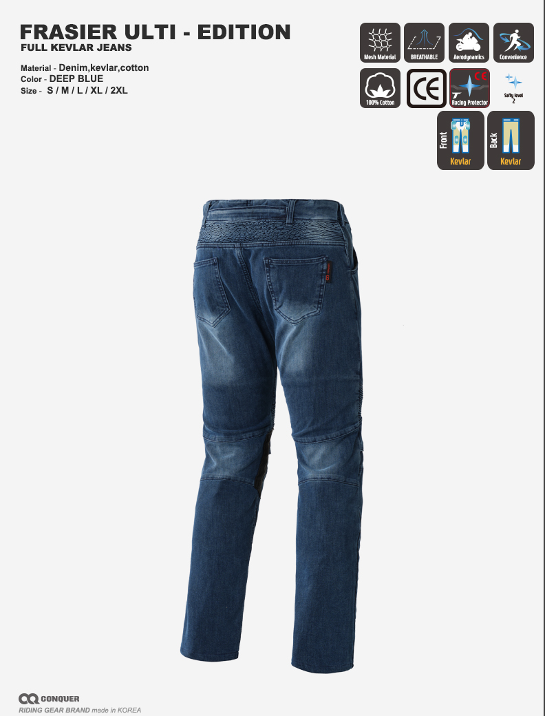 CQ FRAISER ULTI-EDITION FULL KEVLAR JEANS