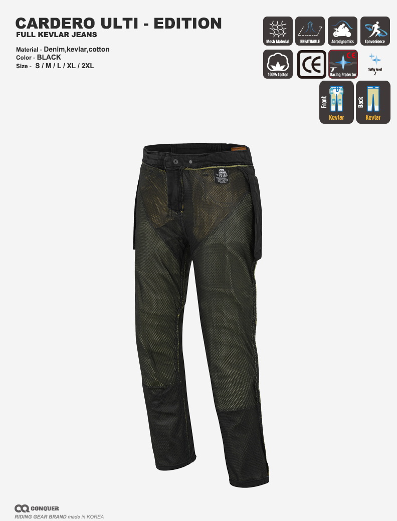 CQ CARDERO ULTI-EDITION FULL KEVLAR JEANS