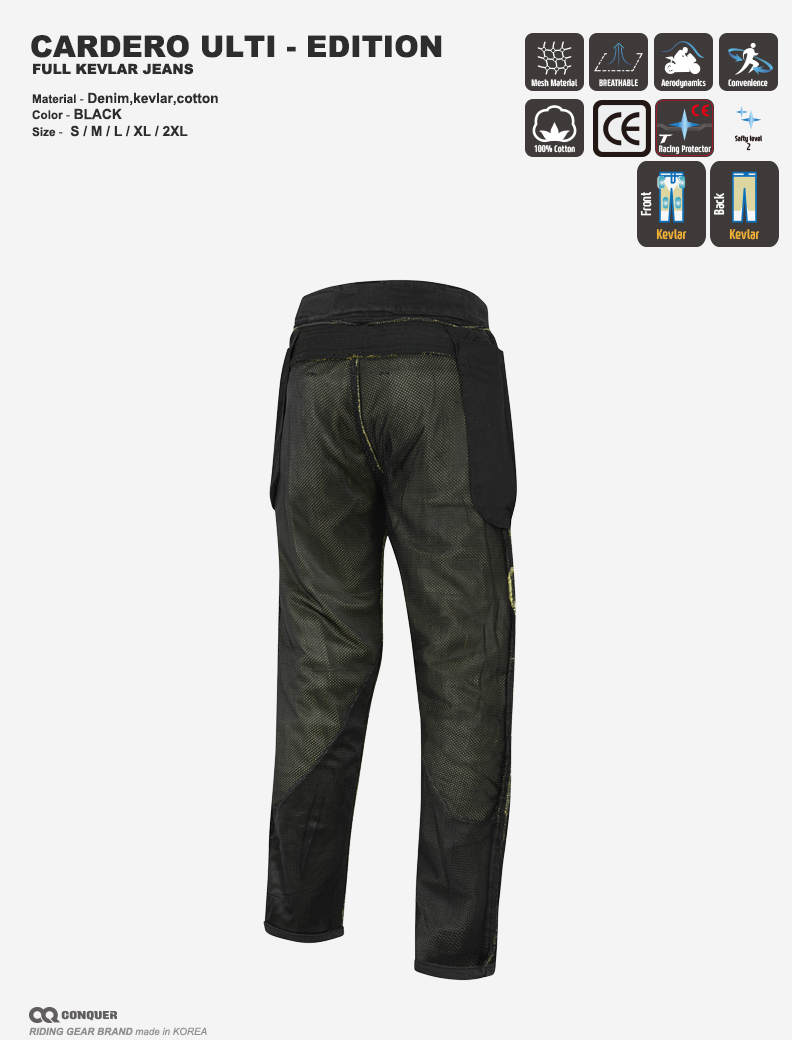 CQ CARDERO ULTI-EDITION FULL KEVLAR JEANS