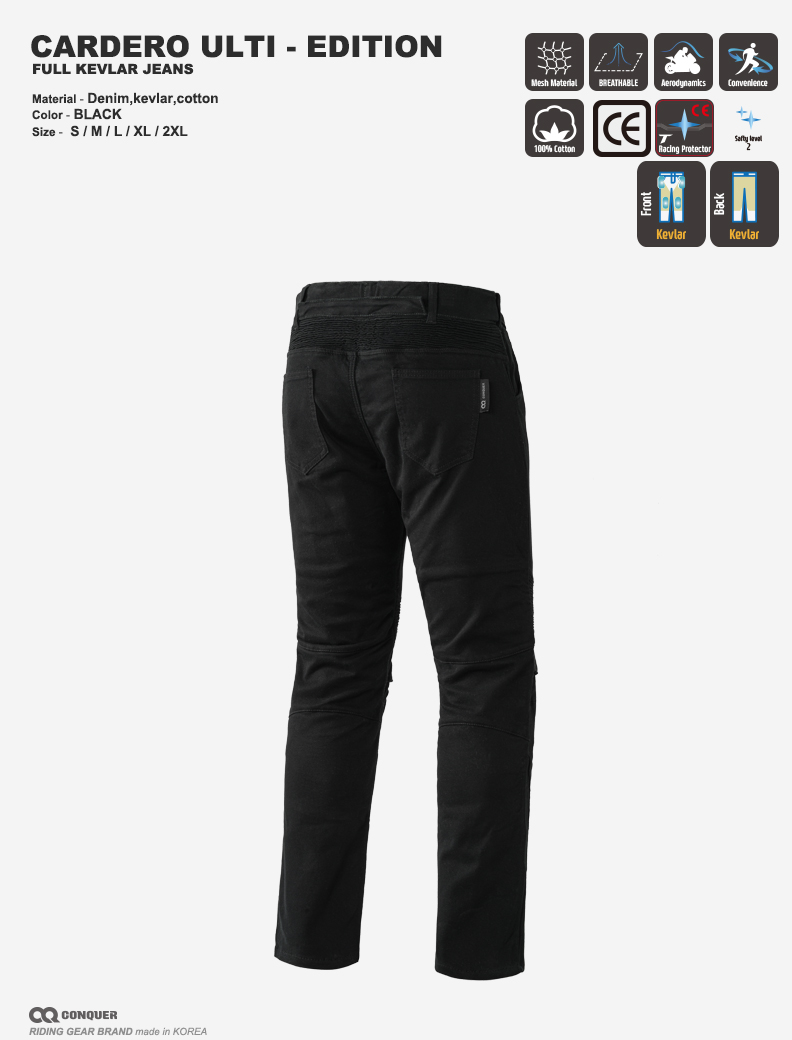 CQ CARDERO ULTI-EDITION FULL KEVLAR JEANS