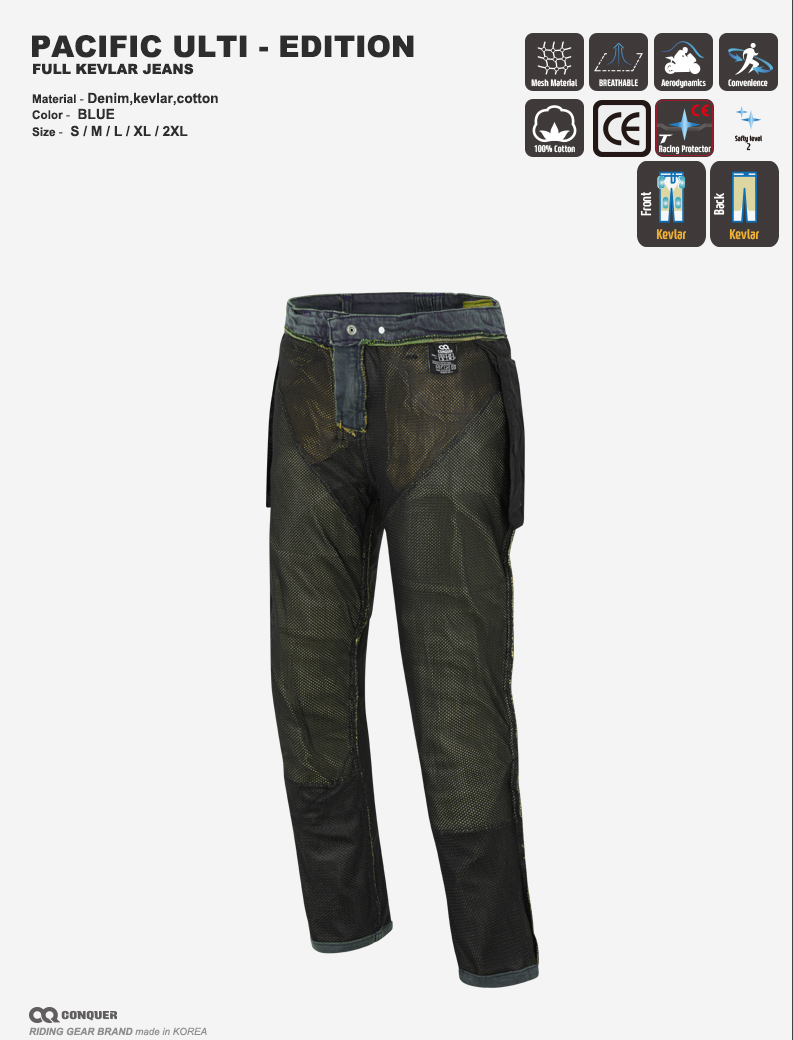 CQ PACIFIC ULTI-EDITION FULL KEVLAR JEANS