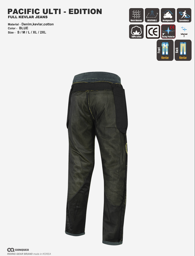 CQ PACIFIC ULTI-EDITION FULL KEVLAR JEANS