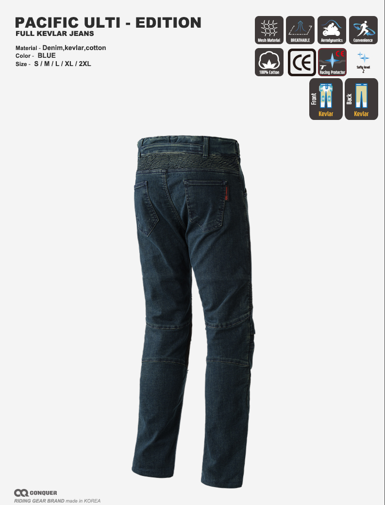 CQ PACIFIC ULTI-EDITION FULL KEVLAR JEANS